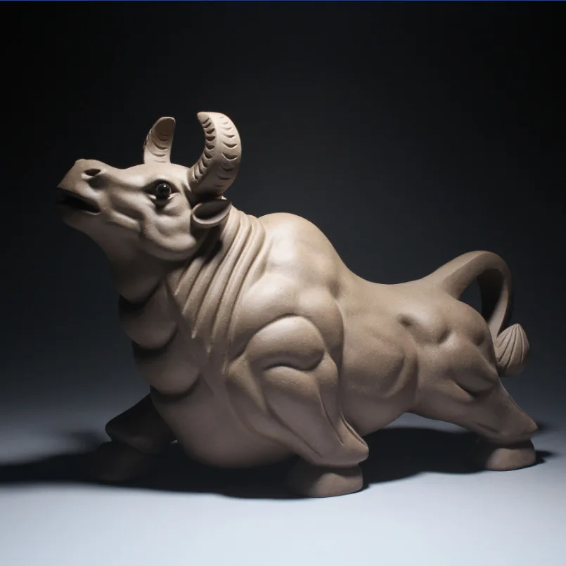 

Cattle Tea Ornaments Bullish Yixing Raw Ore zi sha cha Play Home Sculptured Ornaments Direct Selling Mixed Batch
