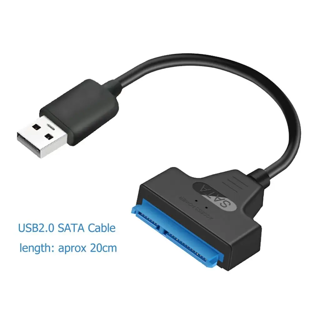 USB to SATA 22pin Cable Adapter for 2.5in HDD SSD - Converter Line for Hard Disk Drives and Solid State Drives Description Image.This Product Can Be Found With The Tag Names Computer Cables Connecting, Computer Peripherals, Cord wire, PC Hardware Cables Adapters