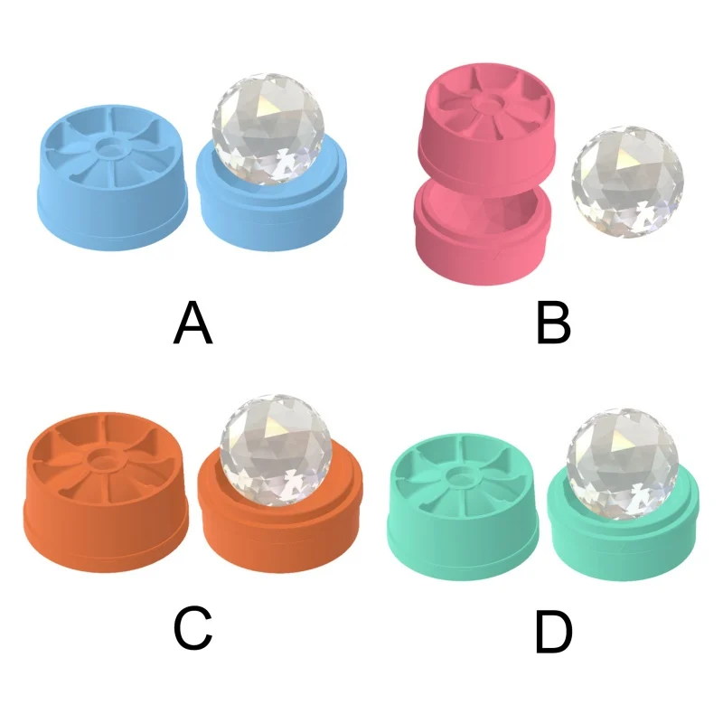 Single Large Diamond Ball Shape Silicone Ice Cube Mold Tray With Lid Flexible For Drinks Cooling DIY Cake Candy Chocolate Baking