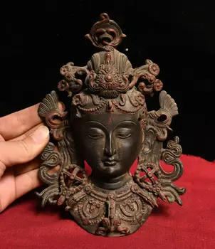 

wedding decoration Old Tibet Buddhism Bronze Tara Goddess GuanYin Buddha Statue Pendant Hanging