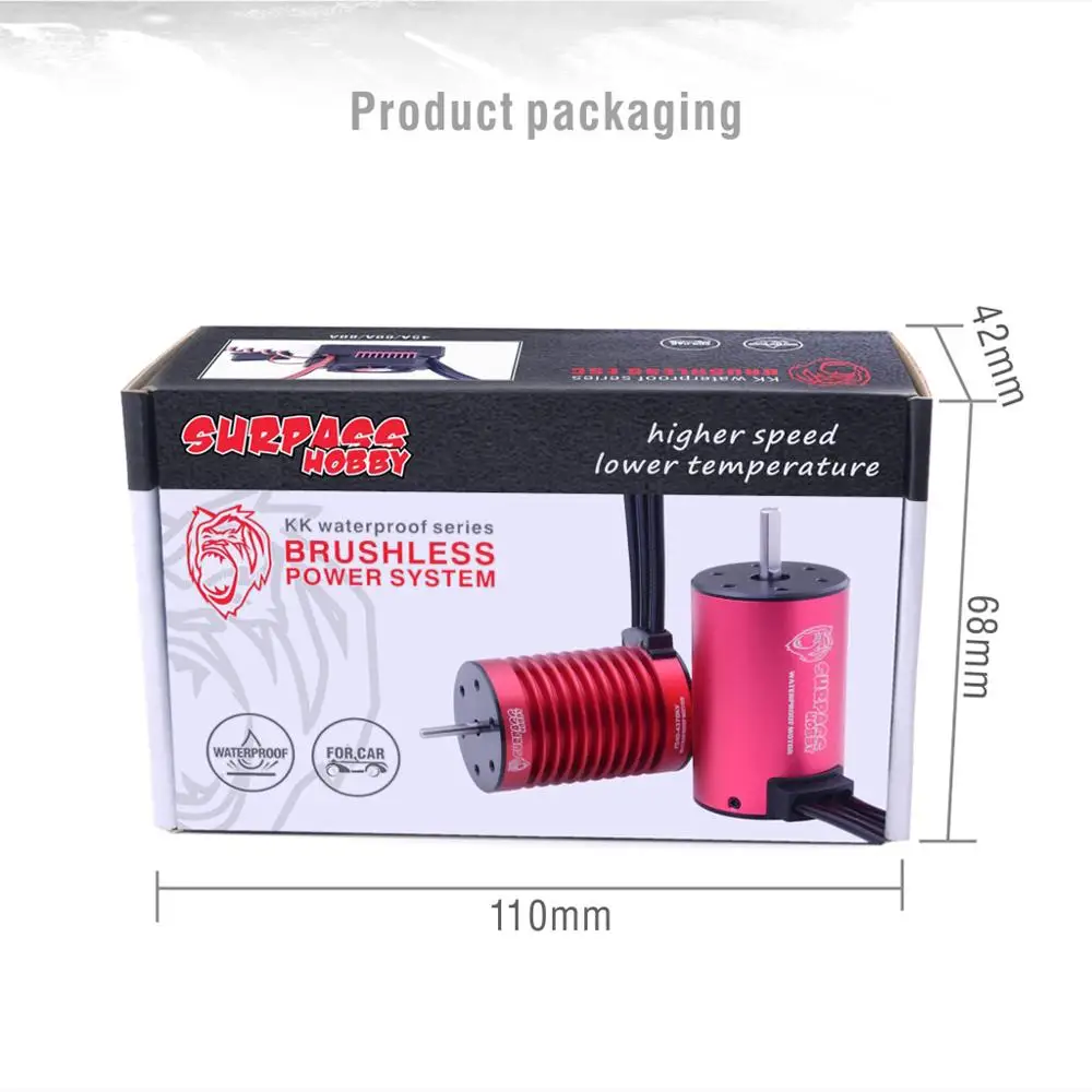 Moteur Brushless 3650 1650-5200KV pour Drone RC Course