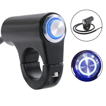 

LED Motorcycle Handlebar Headlight Switch Fog Light Waterproof LED Headlights three-line Switch Burst Double Flashing Lights