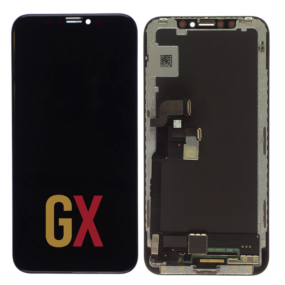 ЖК экран и дигитайзер в сборе с рамкой для iPhone X сменный черный Жесткий OLED дисплей