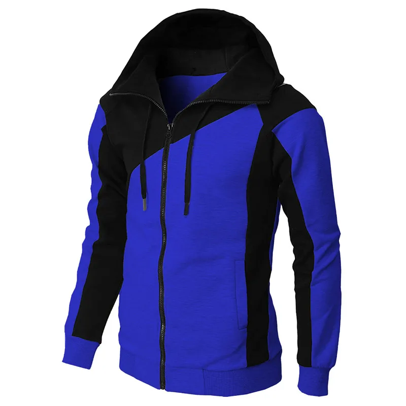 New Men's Jackets Hooded Coats Casual Hip Hop Zipper Sweatshirts Male Tracksuit Fashion Keep Warm Hoodie Male Clothing Outerwear