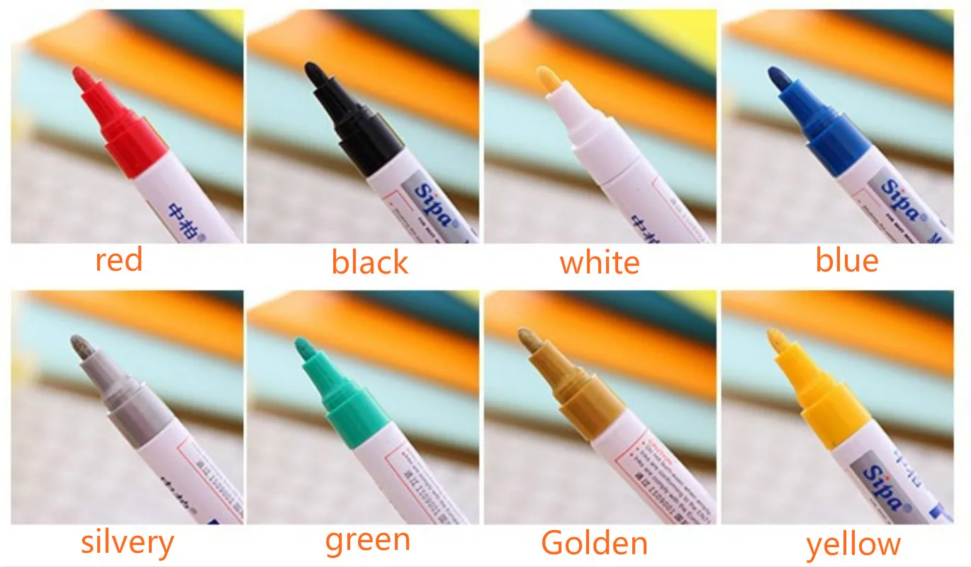 S110 ручка-маркер Перманентный Детский Diy альбом граффити ручка для офиса и дома студенческие подарки на любую поверхность могут быть написаны канцелярские принадлежности - Цвет: 8 colors