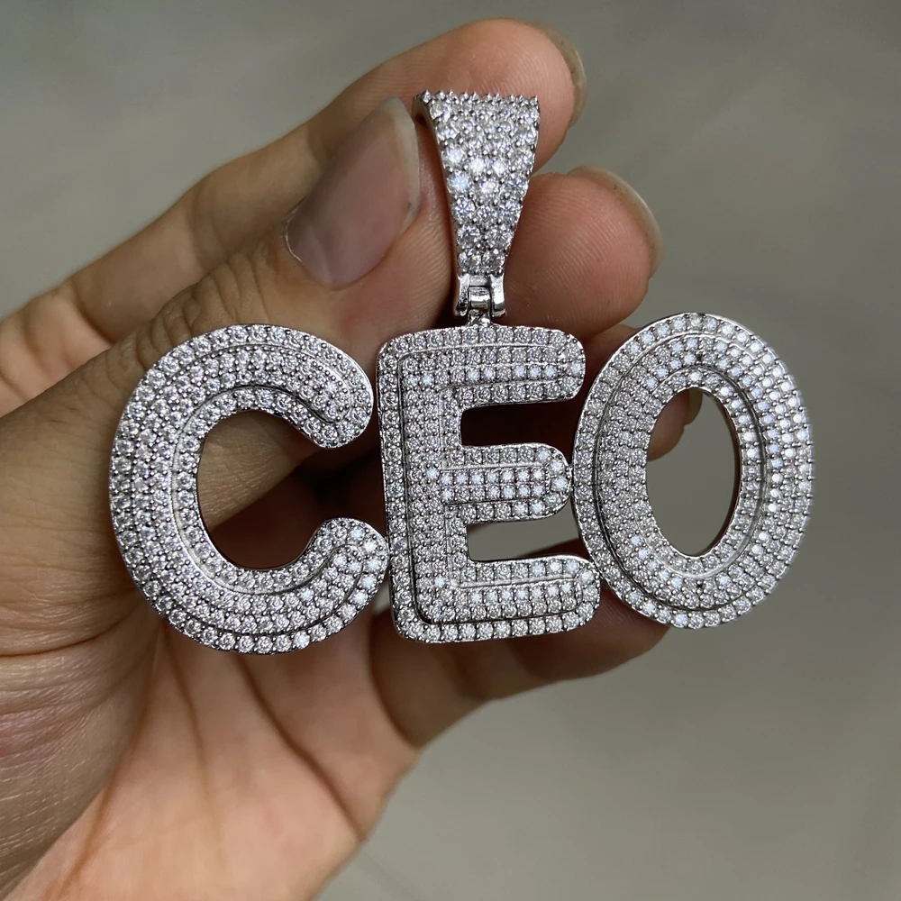 

Meisidian 925 пробы серебряная подвеска с надписью CEO из нержавеющей стали для мужчин