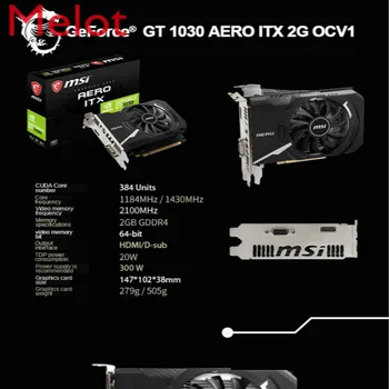 شراءGt1030 2G بطاقة جرافيكس ITX سطح المكتب هيكل صغير ألعاب كمبيوتر Gtx1030 مستقل صغير
