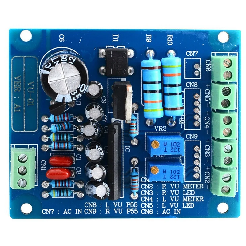 VU Meter panel Kit 2 шт. аналоговый VU Meter+ плата драйвера с теплым задним светильник для AMP