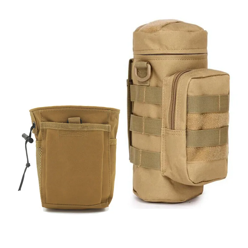Two-piece Сумка Molle для военного тактического рюкзака Охотничьи аксессуары Сумка плечевой ремень рюкзак армейский пояс боевой ремень пакет клип - Цвет: Two-piece
