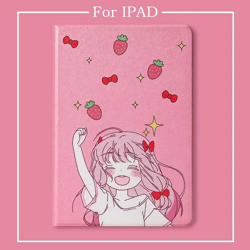 Pink Girls Magnetic Book Case for iPad Pro 10.5 2017 Air 3 2019 Soft Silicone Cover Smart Auto Wake/Sleep Stand Capa | Компьютеры и