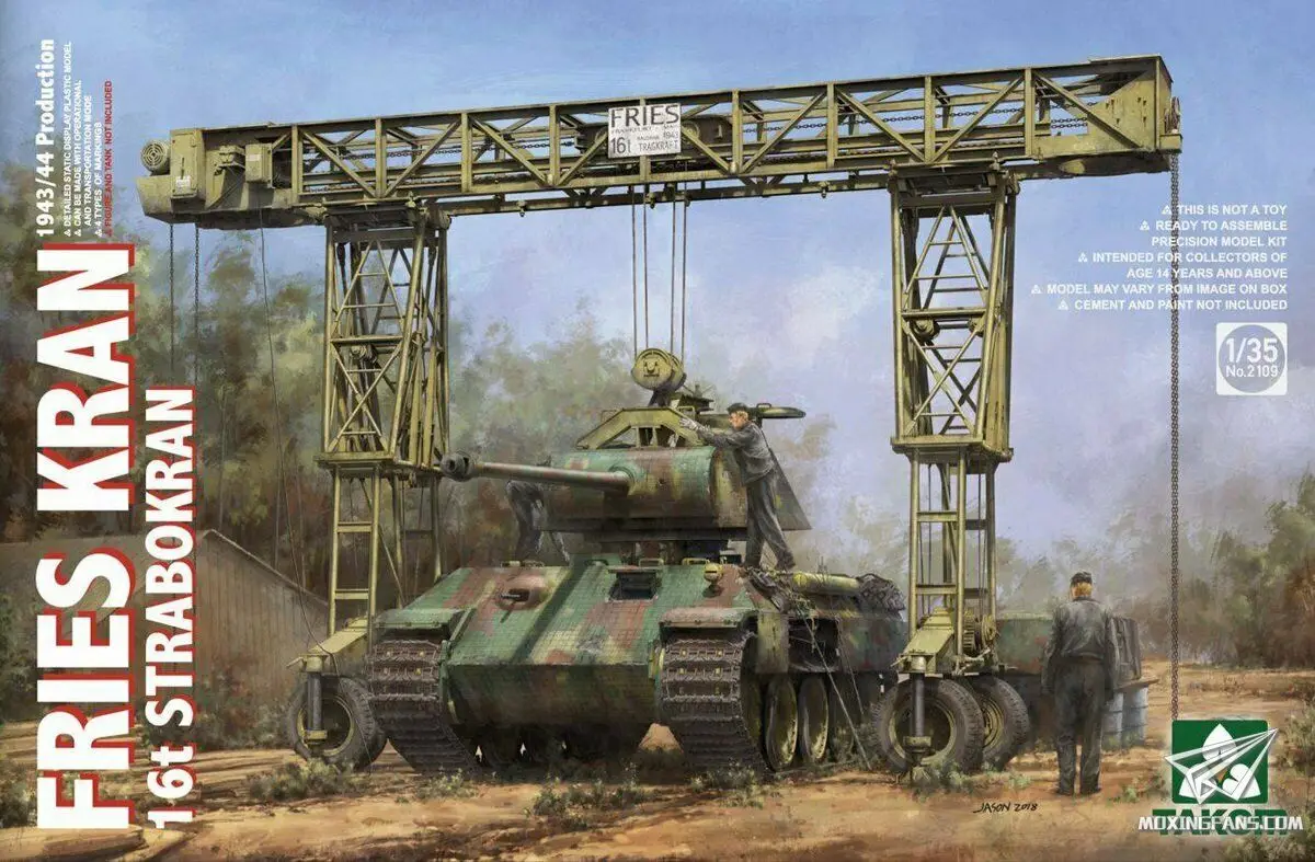 Takom 2109 1/35 картофель фри кран 16t Strabokran 1943/44 набор моделей |