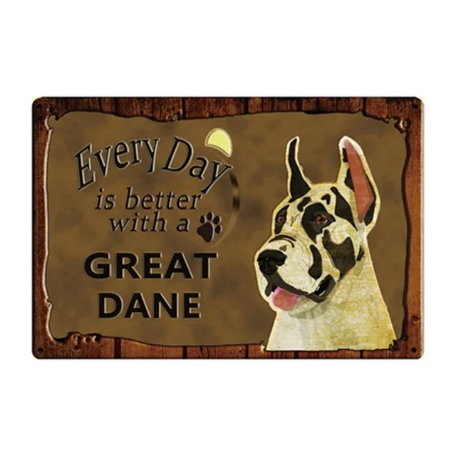 Правила собаки бульдог боксер Beagle Great Dane металлические вывески прекрасный оловянный плакат домашний Декор Бар сад стены Искусство железные жестяные картины