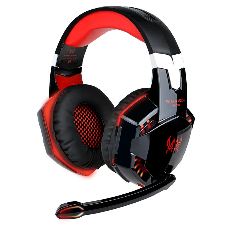 3 5mm Led Gaming Mic Headset Headphones Stereo For Pc Laptop Ps4 Xbox With Adapter Telefones Celulares Gabinete Gamer