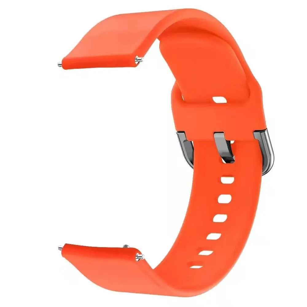 Ремешок для часов Xiaomi Huami Amazfit Bip 20 мм и Galaxy watch Active 22 мм мягкий силиконовый ремешок для huawei watch GT gear s3