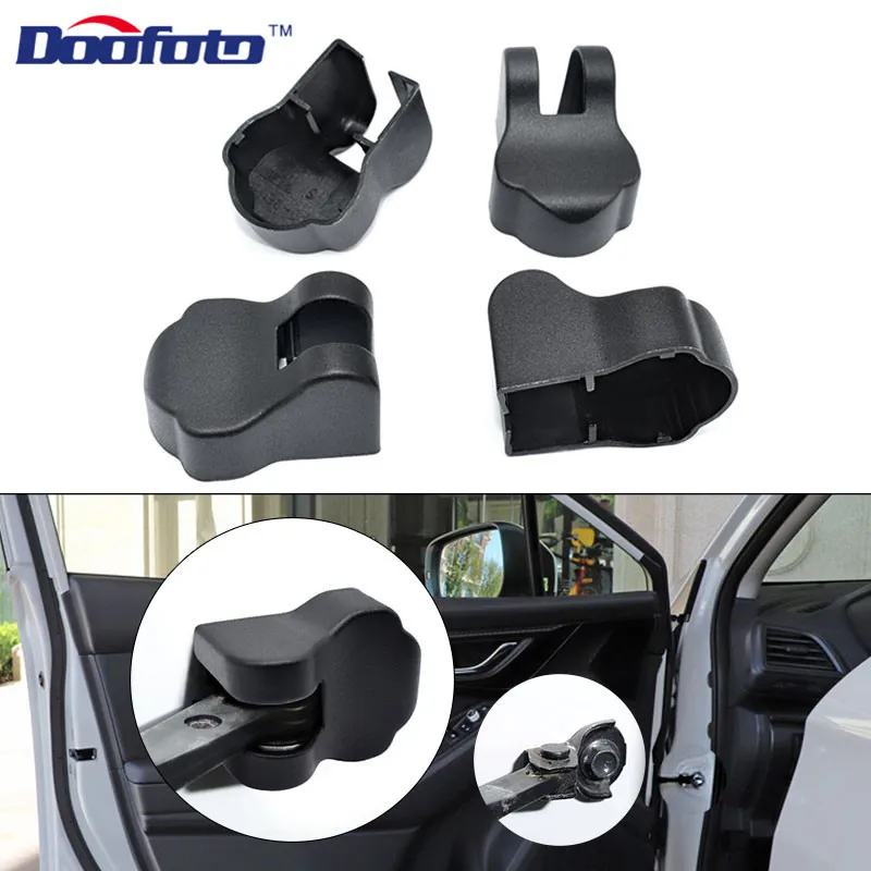 

Doofoto 4x Car Door Limiting Stopper Cover For Subaru Forester Impreza Legacy Outback XV STI 2004 2014 2018 2019 Car Accessories