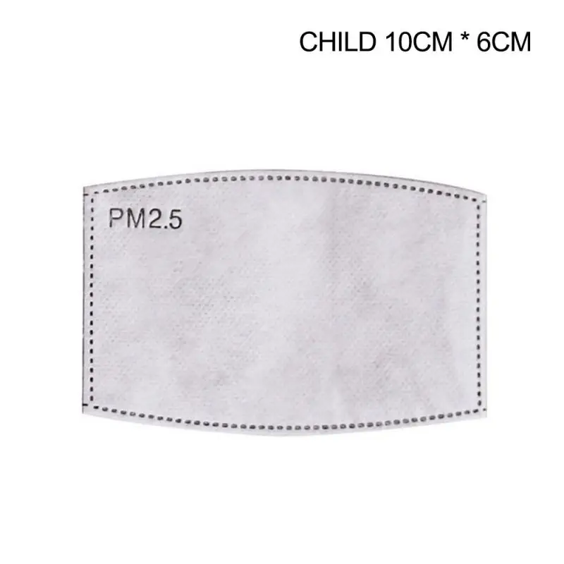 

5-layer Activated Carbon Mask Filter Anti Haze And Dustproof PM2.5 KN95 N95 Ffp2 Mask Replaceable Filter For Child Kids