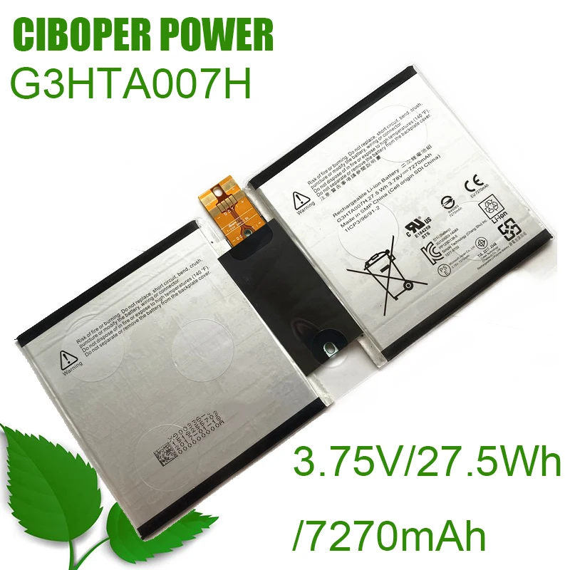 

CP Original Tablet Battery G3HTA003H/G3HTA004H/G3HTA007H/1ICP3/96/91-2 3.78V/27.5WH/7270mAh For Surface Pro 3 1645 Serie Tablet