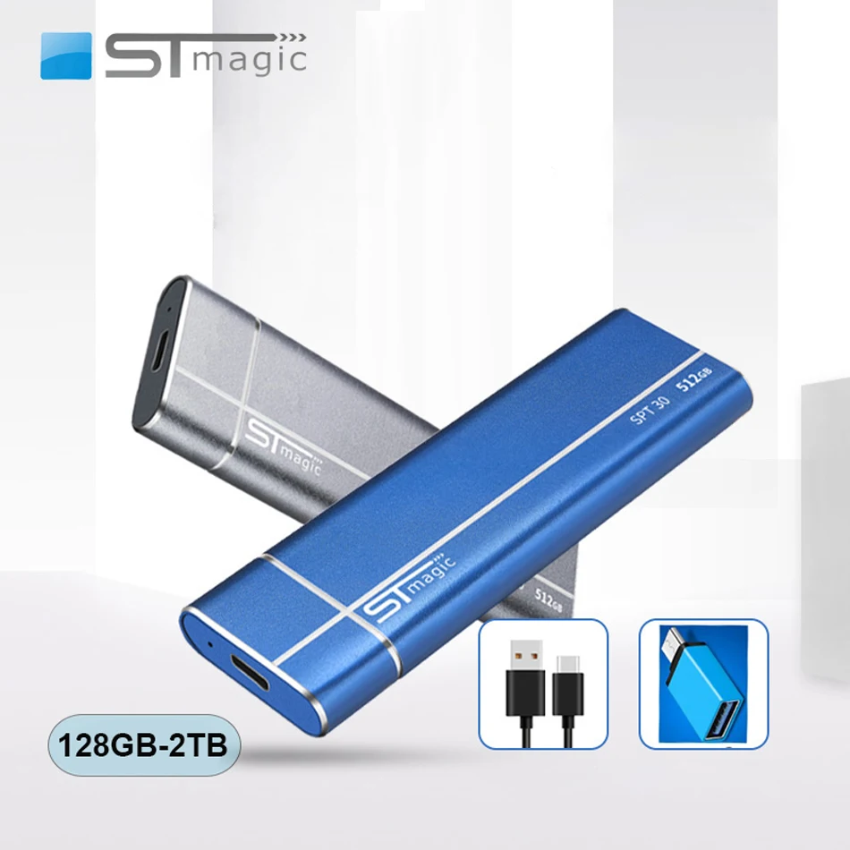  Stmagic Spt30 Metall Tragbare SSD USB 3.1 128GB 256GB 512GB 1TB 2TB Externe Solid State Drive für l