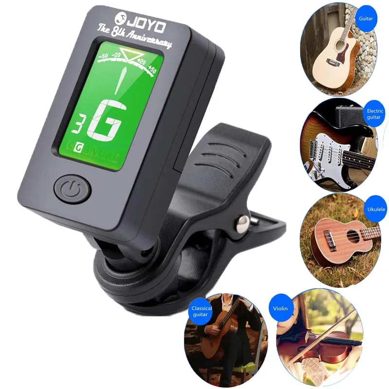 

Upgrade guitarra 360 degree Rotational Guitar Tuner Electronic Digital Tuner Clip-on Tuner Acoustic Electric Bass Violin Ukulele