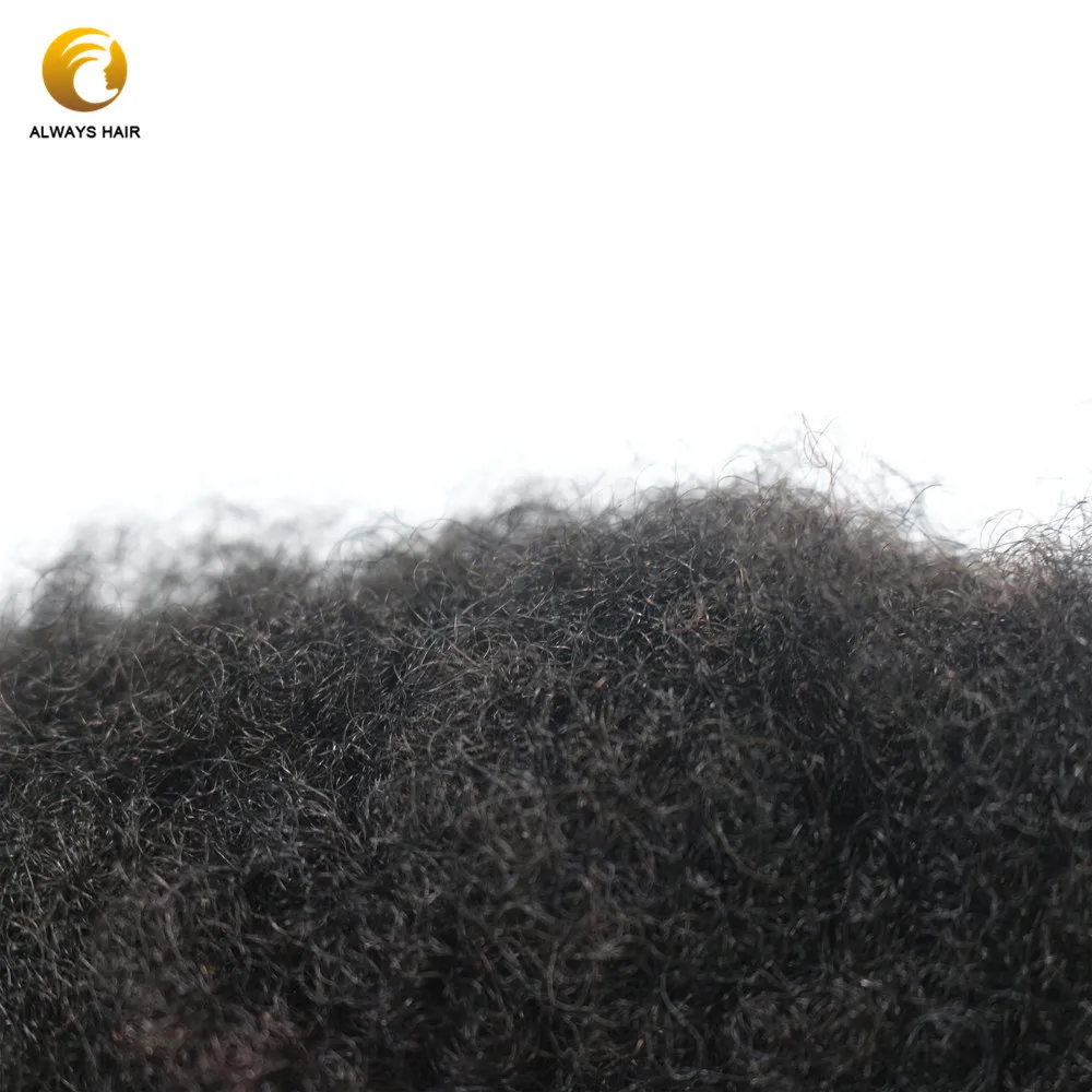 Высокое качество 6 мм афро вьющиеся волосы парик для Blace мужчин кожи база индийские человеческие волосы плотность 120