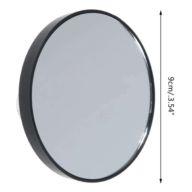 9cm Powerful 10X Magnifying Mirror With Suction Cup Makeup Compact Mirror Cosmetic Shave Travel