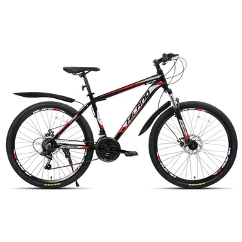 

US warehouse 18/21 / 27 Speed Mountain Bike Bicycle 26 inch steel or aluminum frame red and black aviliable MTB free shipping