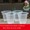 Meshpot 10cm/12cm /15 cm Clear Plastic Orchid Pots With Holes Air Pruning Function and Root Growth Slots Plastic Flower Pot ► Photo 1/6