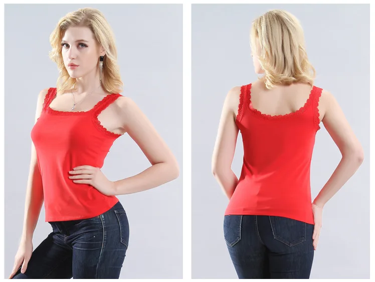 Весенне-летнее кружевное платье-майка с u-образным вырезом, женское ...