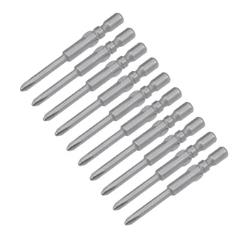 

uxcell 10 pcs Phillips Bits 4mm Round Shank 40mm Length Cross 2.5PH0 Magnetic Screw Driver S2 Screwdriver Bit