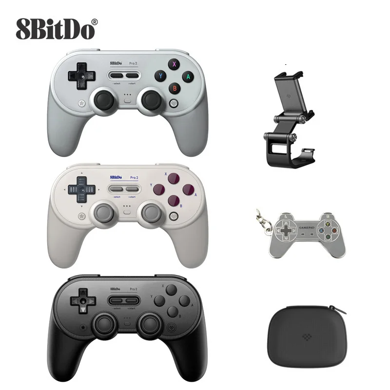 8bitdo Pro 2 Bluetooth Controller Wireless Joystick Gamepad For Switch Pc Macos Android Steam Raspberry Pi Game Accessories Gulfxworld