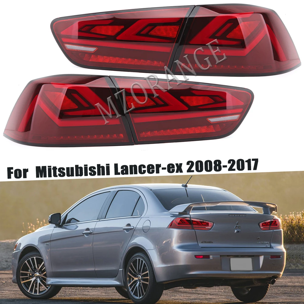 LED Tail Lights For Mitsubishi Lancer 2008 2017 TT ABC DRL Car
