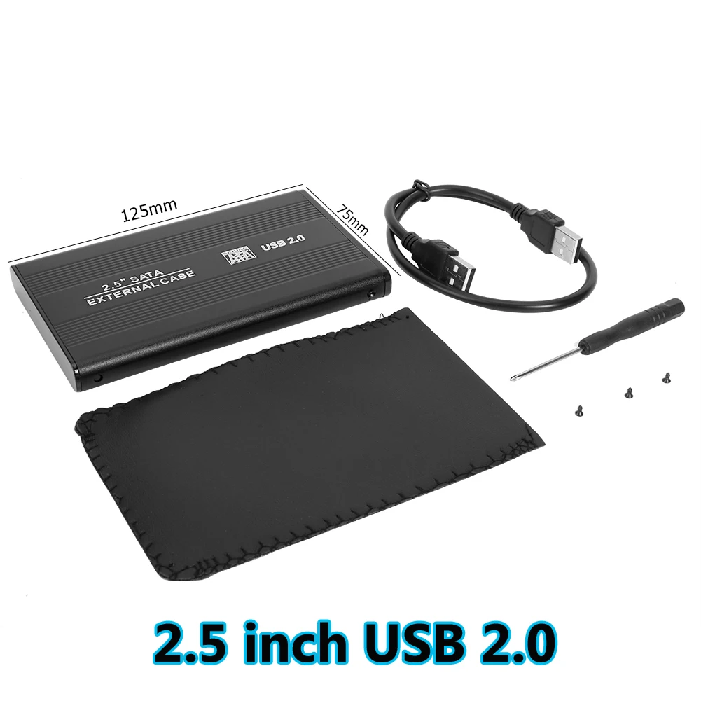 2.5 inch USB 2.0 2,5/3,5 дюйма USB 2,0/3,0 на SATA порт SSD чехол Портативный 6-гбит/с внешний жесткий диск Корпус твердотельный диск коробка для Windows/Mac - Цвет: 2.5 inch USB 2.0
