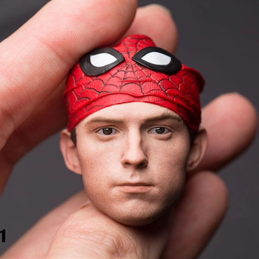 В наличии sootoys 1/6 SSH 001 масштаб коллекционный маленький паук Питер голова резьба