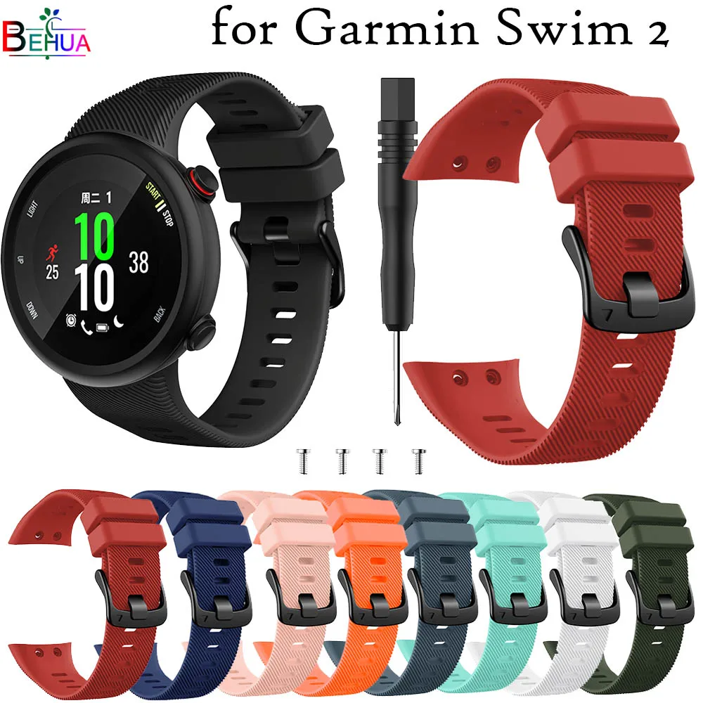 Bande In Silicone Originale Per Garmin Forerunner 45 Sport Braccialetto Cinturino Di Ricambio Per Garmin Swim 2 Smart Watch Strap