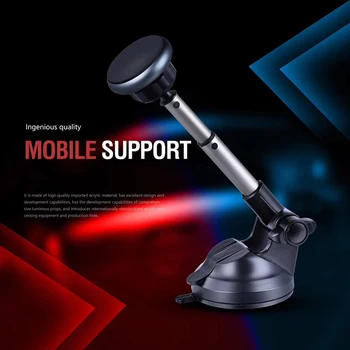 

Magnetic Car Phone Holder Mount Telescopic Suction Cup Cell Phones Stand Bracket NC99