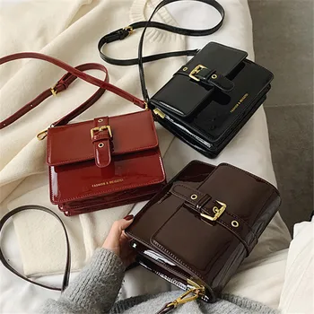 

Brand Original Design Small Bag Women 2020 New Joker Patent Shoulder Messenger Bag Simple Small Bag