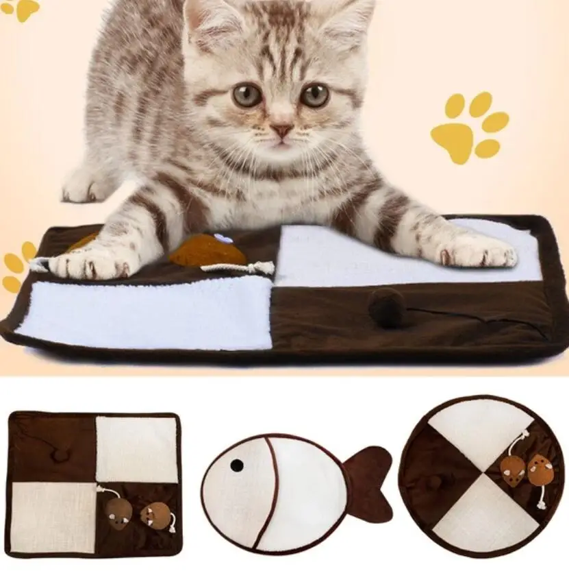 

TPFOCUS Pet Pad Sisal Pad Cat Scratch Pad Catnip Mill Claw Pad Wear-resistant Cat Pad