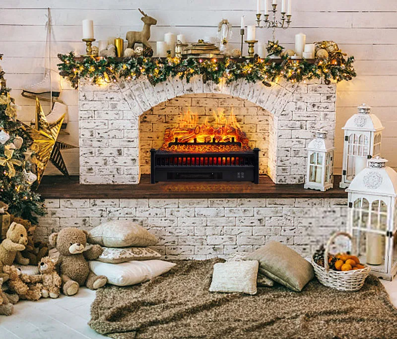 110V 220V American Electric Fireplace Simulation Charcoal Fake Firewood  Bonfire Shoot Props Museum Hall Decor Craft Warm Heater - AliExpress