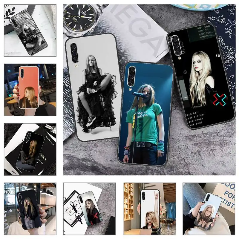 

Avril Lavigne Phone Case For Samsung S 7 8 9 10 20 A 21S 20e 50 51 71 note9 10 J4 plus 20 ultra