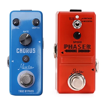 

2 Pcs Guitar Effect Pedal Analog Phaser Pedal True By Pass for Musical Instruments Ln - 313 & Lef - 304