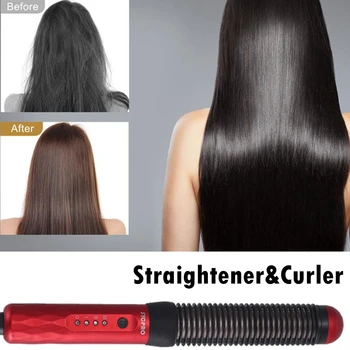 

Wave Brush Tangled Hairs Straightener Curler Straightening Brush Women Hair Styling Tools Round Comb Flat Iron Hair Straightener