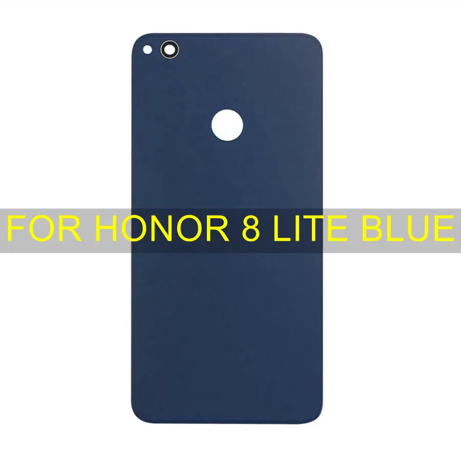 Для Honor 8 Lite Задняя стеклянная крышка батареи Задняя Дверь Корпус панель для Huawei Honor 8 Lite Задняя стеклянная крышка Honor8 Lite - Цвет: 8Lite Blue