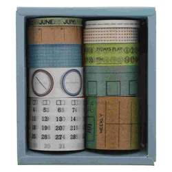 10 rouleaux de bandes adhésives Washi, autocollants décoratifs créatifs en papier pour Scrapbook 