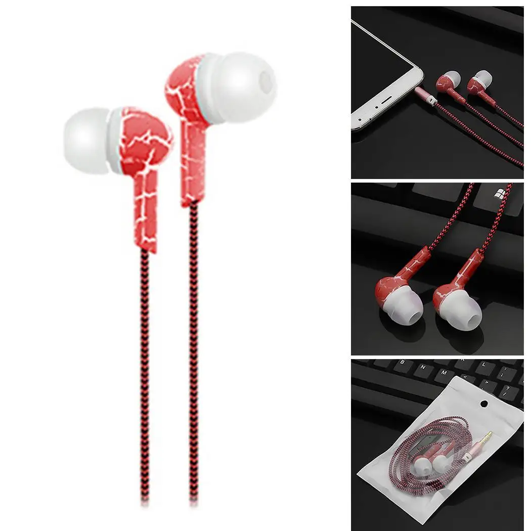 3.5mm Audio Plug Wire Control Headset Binaural In-Ear Sports Earbuds Cell Phone Call Earpieces with Microphone Wired Earphones |