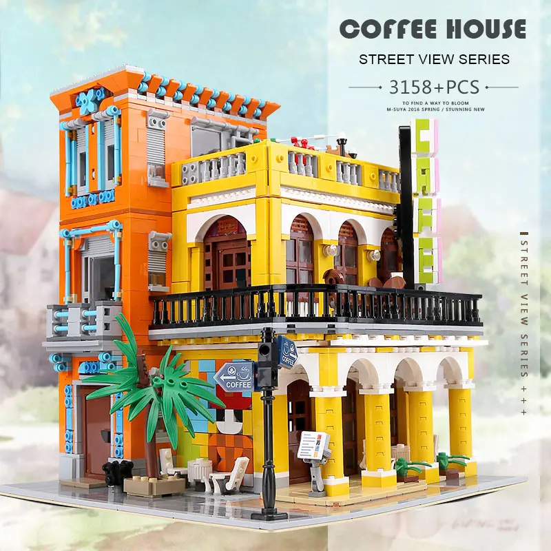Yeshin MOC 10002 The Cafe Havana Shining Set Compatible With 10251