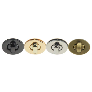 

1PC Bag Parts Exquisite Egg Shape Bag Turn Lock DIY Handbag Bag Metal Clasp Turn Lock Twist Lock Purse Hardware Accessories