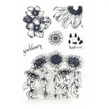 

Sunflower Silicone Clear Seal Stamp DIY Scrapbooking Embossing Photo Album Decorative Paper Card Craft Art Handmade Gift