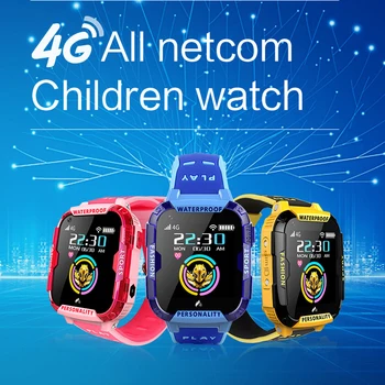 

696 T19 4G Kids Smart Watch GPS+WIFI+LBS Tracker Location SOS Call HD Video Call 730mAh Waterproof 4G Children Smart Watch