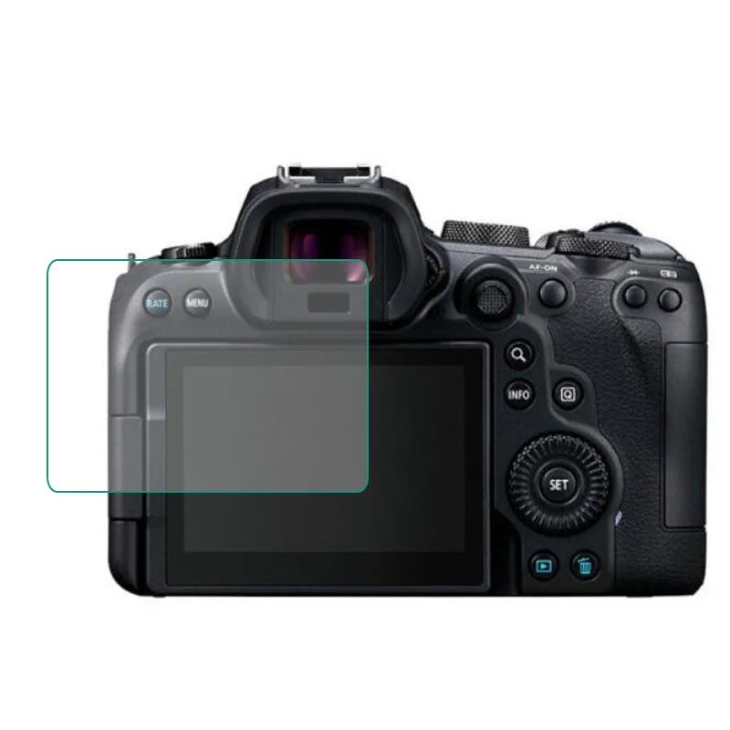 Protector de vidrio templado de guardia para Canon EOS R5 R6 Mirrorless DSLR Cámara pantalla LCD Protector de pantalla protección de película