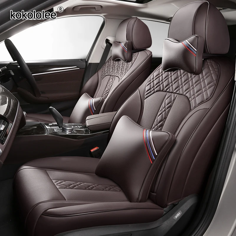 kokololee Custom Leather car seat cover For Honda Accord Odyssey FIT CITY Crosstour Crider VEZEL AVANCIER CR-V XR-V civic covers